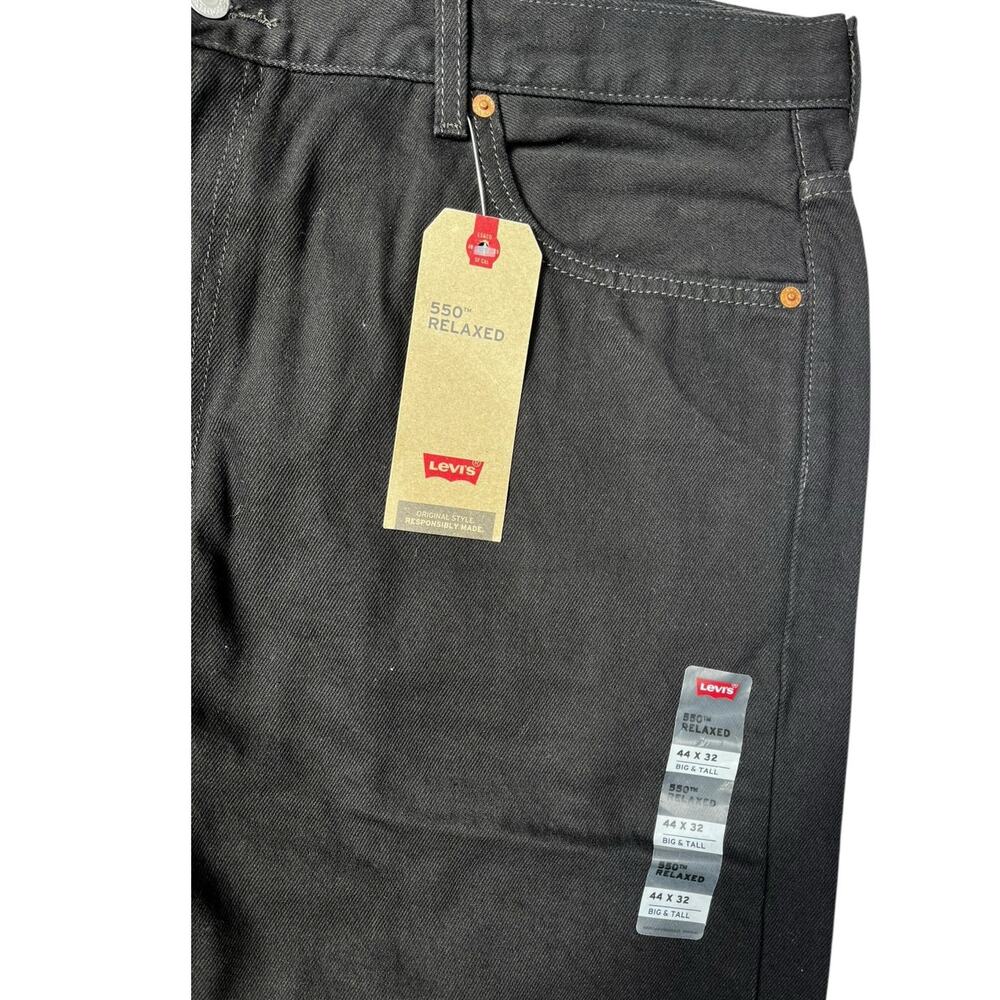Levi's 550 Relaxed Jeans | Mens 44 x 32 Black NWT (Big & Tall) - Picture 11 of 13